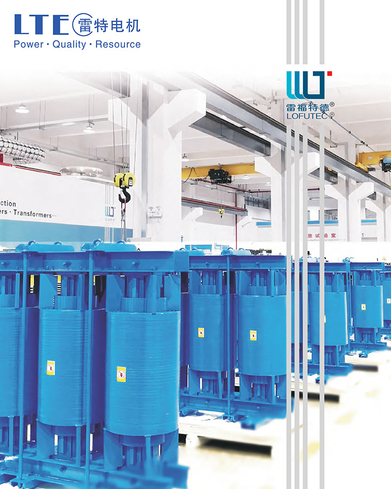 LTECPower Reactors and Filters Technical Catalogue Cover featuring industrial power quality components.