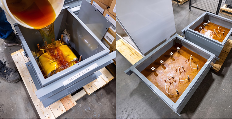 Epoxy resin encapsulation and potting process for electrical modules
