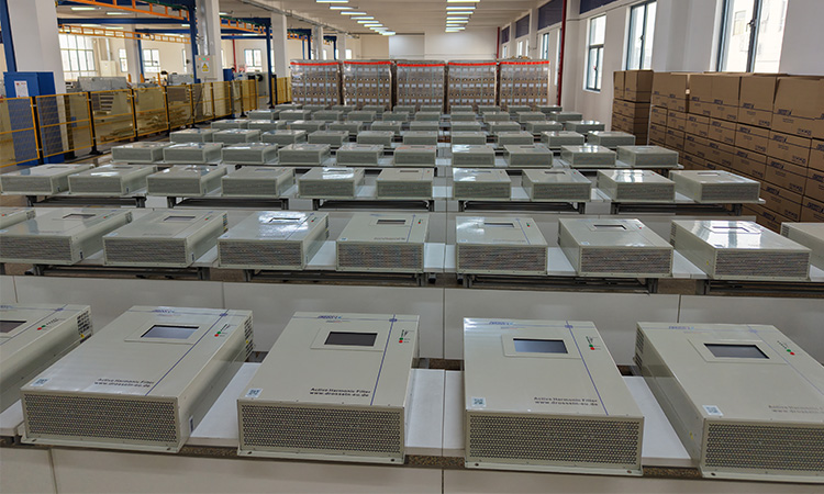 Mass production of active harmonic filters in LTECPower modern manufacturing facility