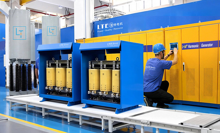 Professional engineer conducting final inspection and testing of LTECPower dry-type transformers