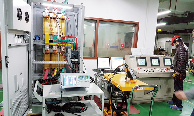 Rigorous in-house factory testing and quality control for harmonic filters at LTECPower manufacturing facility