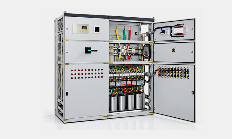 Industrial capacitor bank for power factor correction