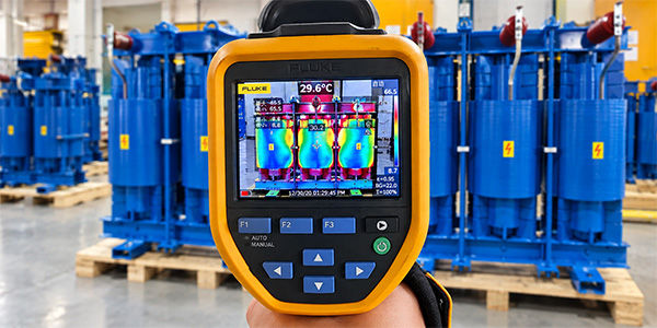 LTECPower Engineer Performing Temperature Rise Testing Using Infrared Thermal Imager